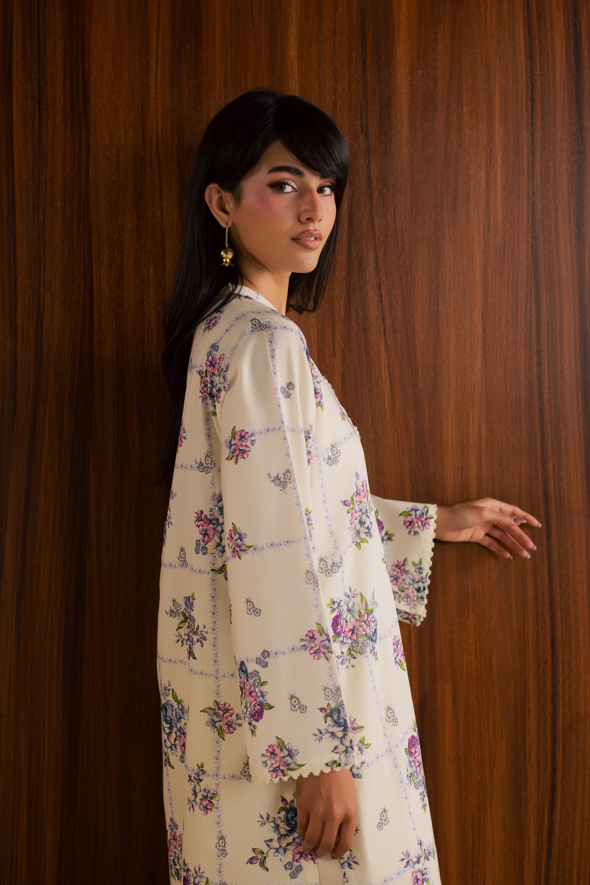 White Sally 2Pc - Printed Lawn Dress
