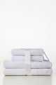White Jacquard 4Pcs Towel Set