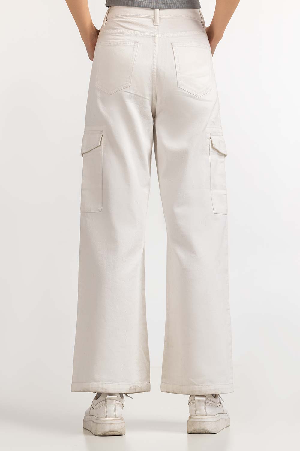 White Basic Trouser