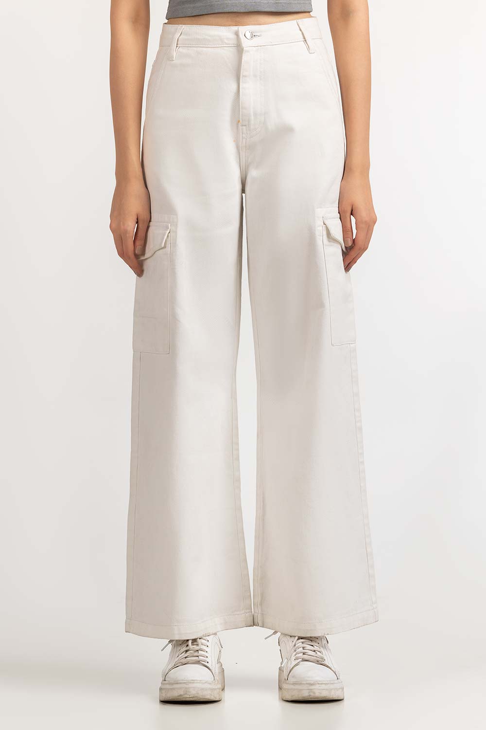 White Basic Trouser
