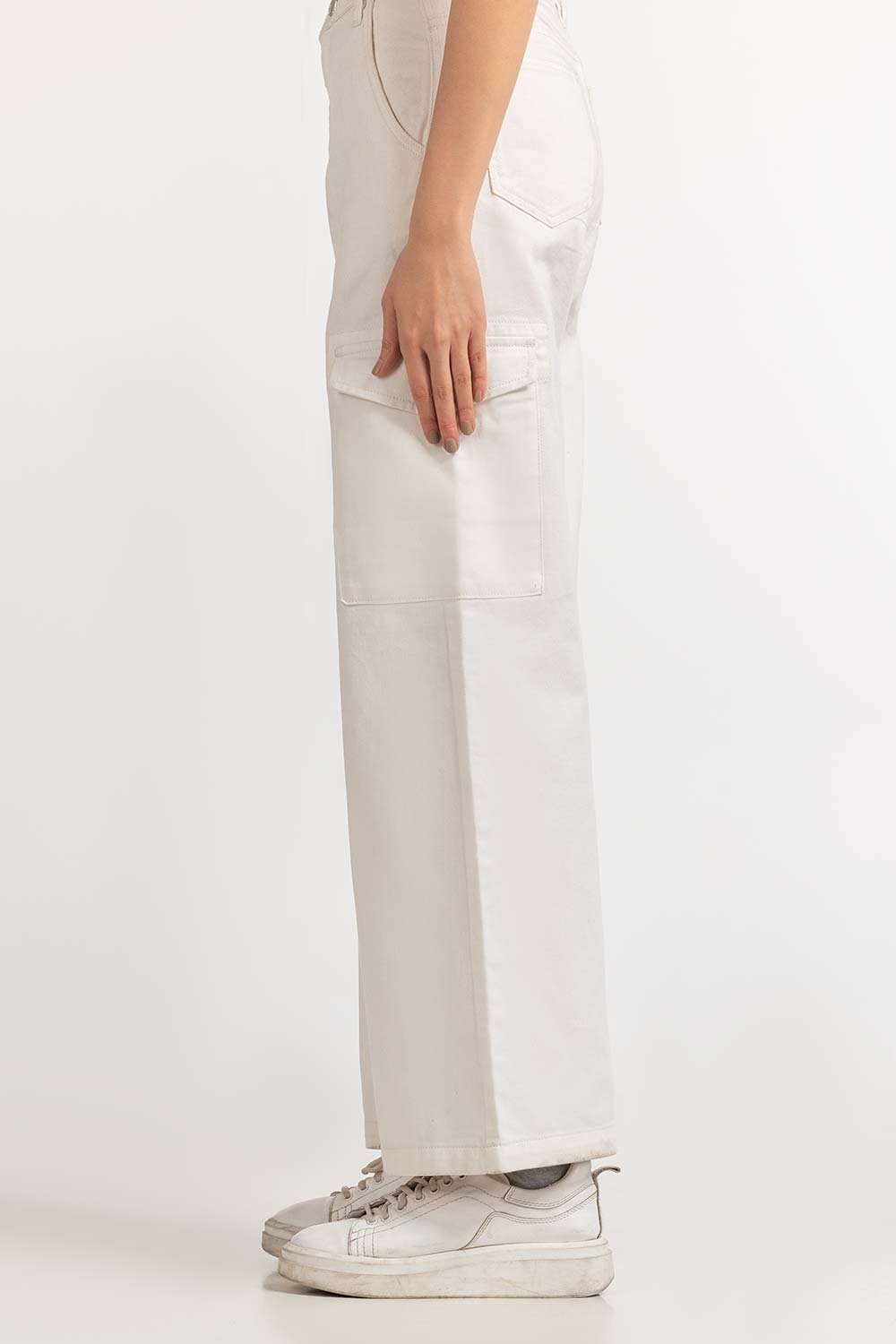 White Basic Trouser