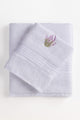 White Embroidered Towel