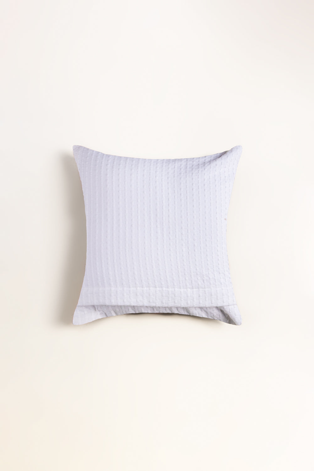 White Glow Dyed Square Cushion