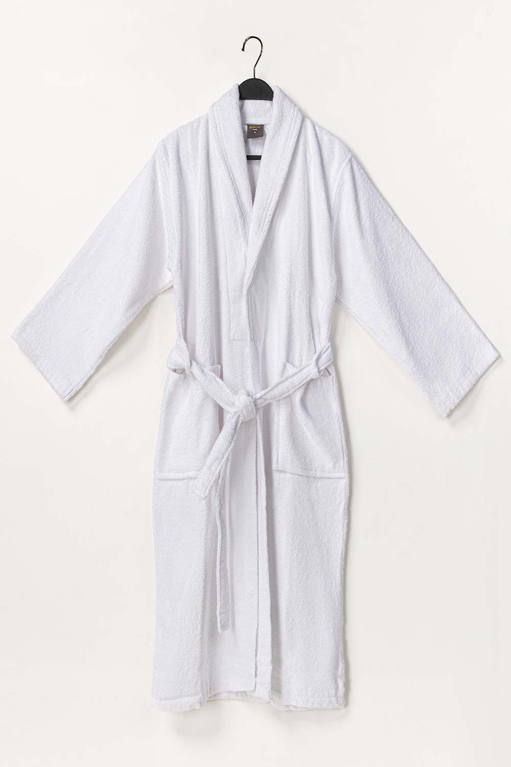 White Combed Bathrobe