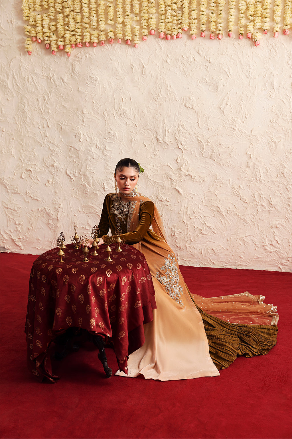 Embroidered Arabic Khaddar Shirt