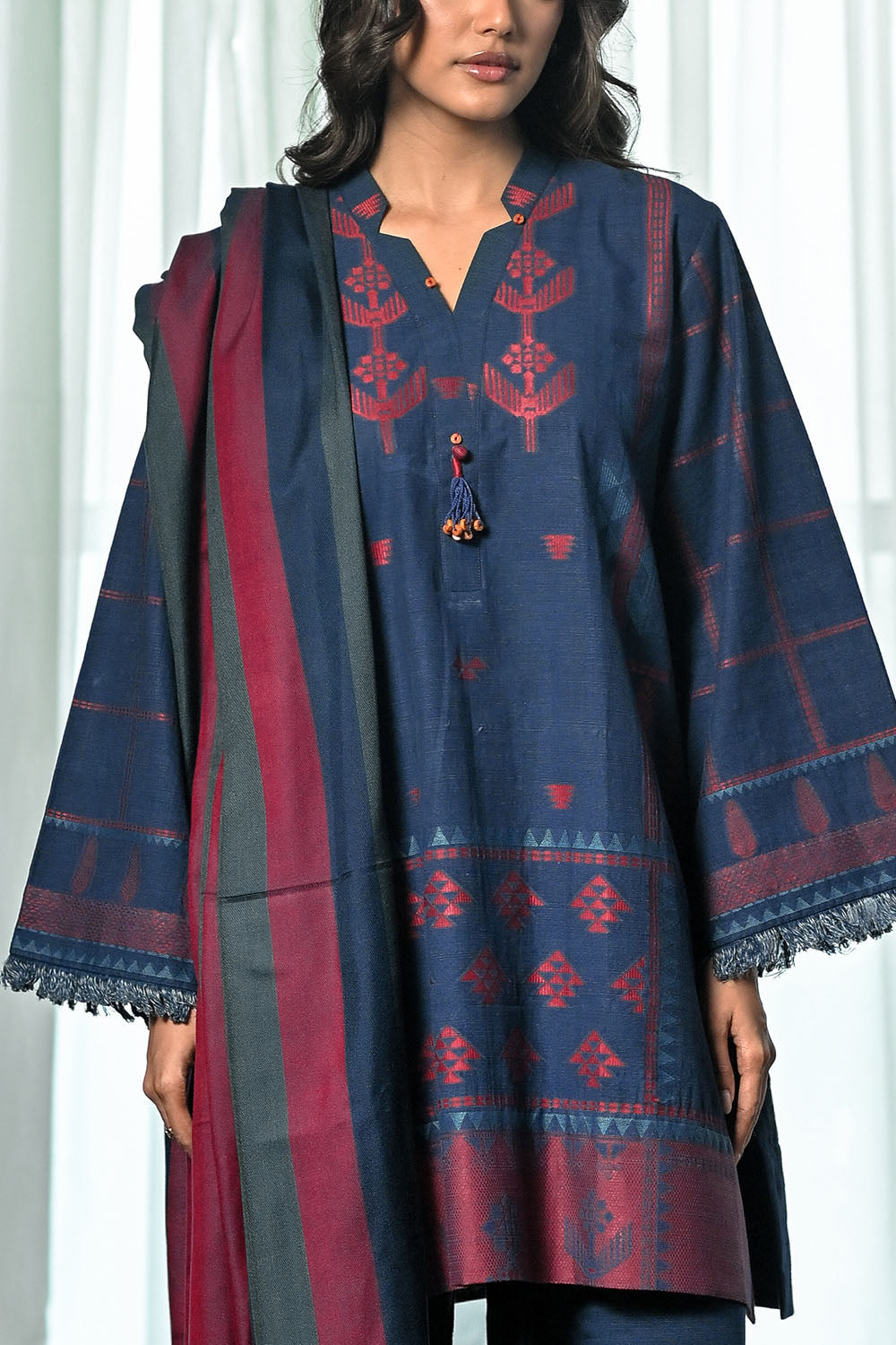 3 Piece Jacquard Suit