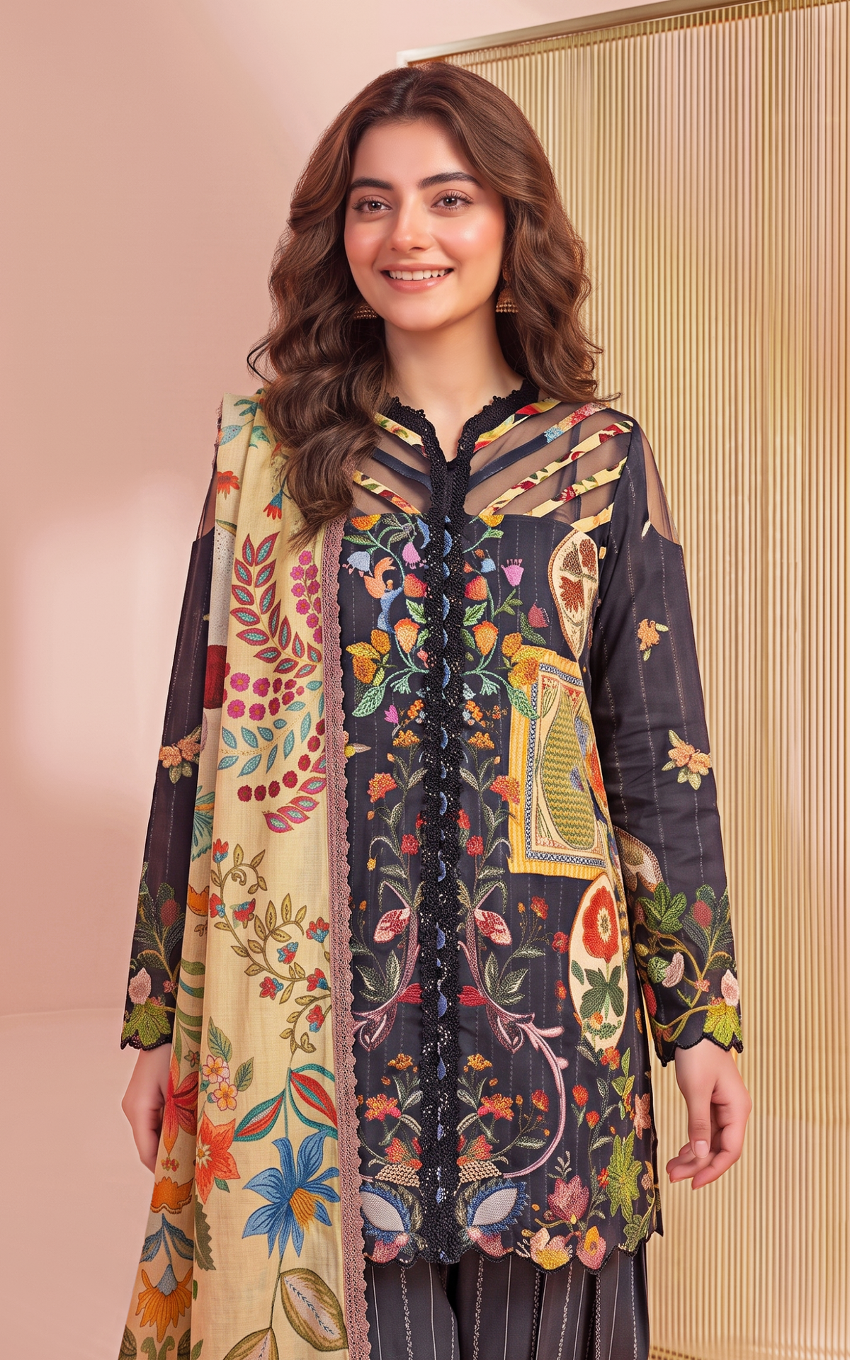 Marigold (YKL26-01) | 3pcs Unstitched Printed Lawn