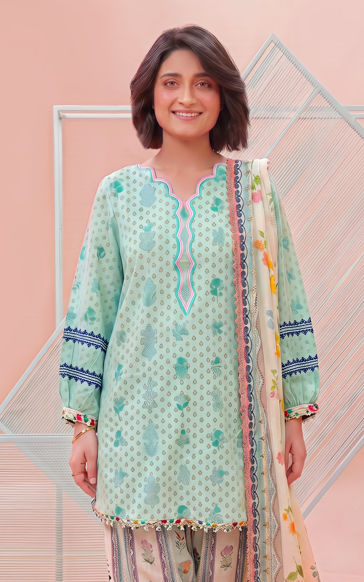 Daisy (YKL26-03) | 3pcs Unstitched Printed Lawn