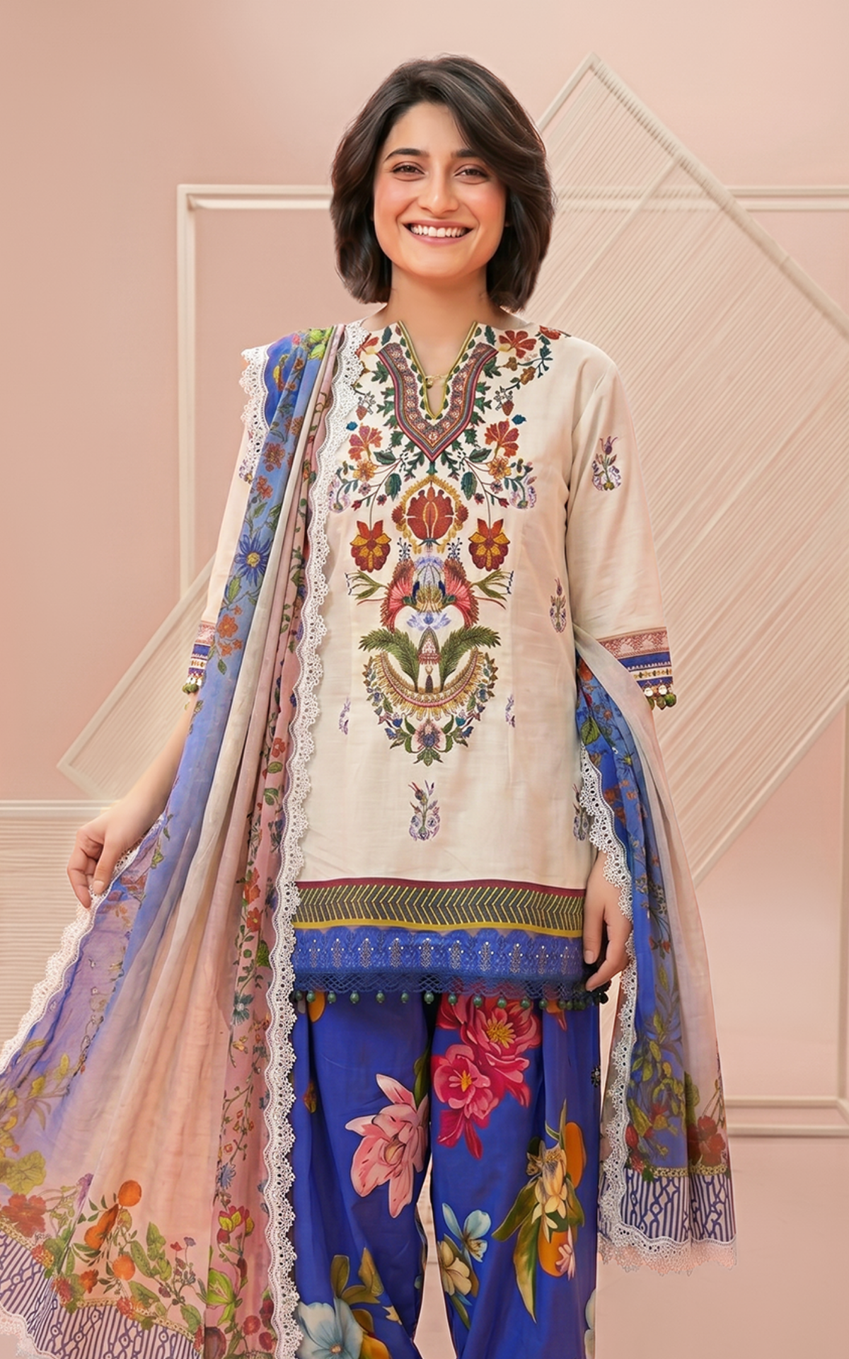 Lily (YKL26-05) | 3pcs Unstitched Printed Lawn