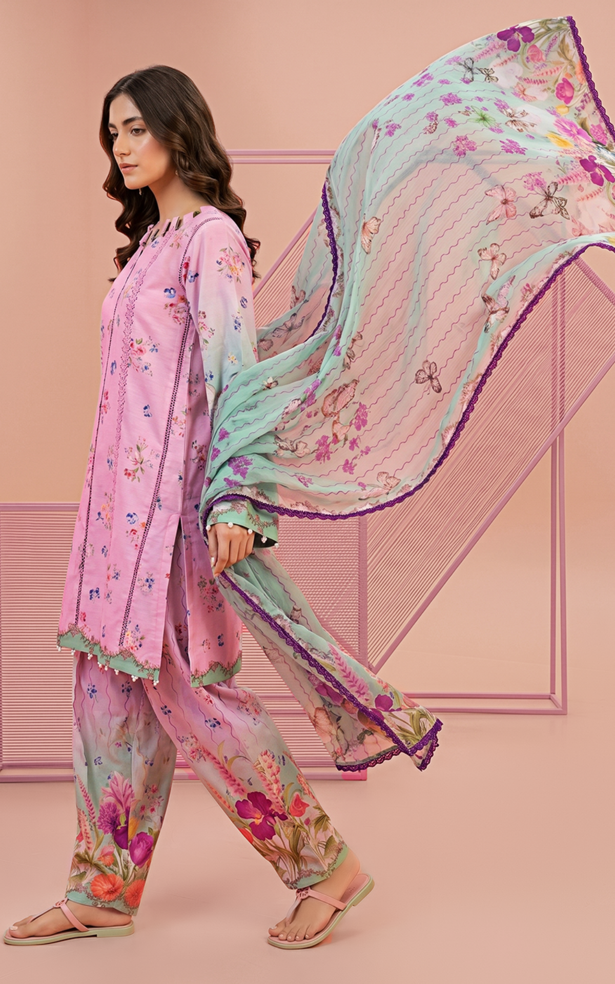 Carnation (YKL26-06) | 3pcs Unstitched Printed Lawn