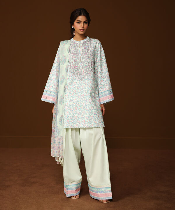 3 Piece - Embroidered Lawn Suit
