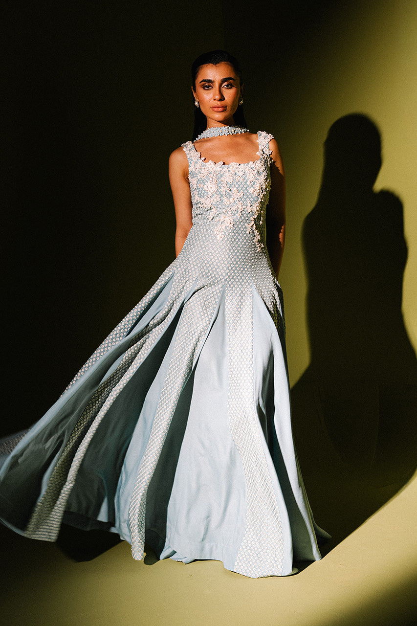 Blue Daisy - Gown