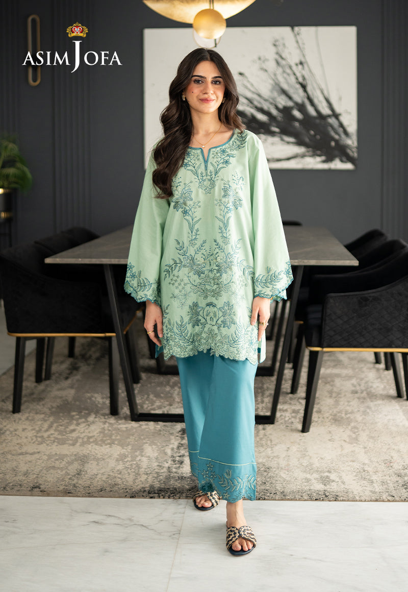 AJPBE-10 Embroidered Cambric Stitched 2 Pcs
