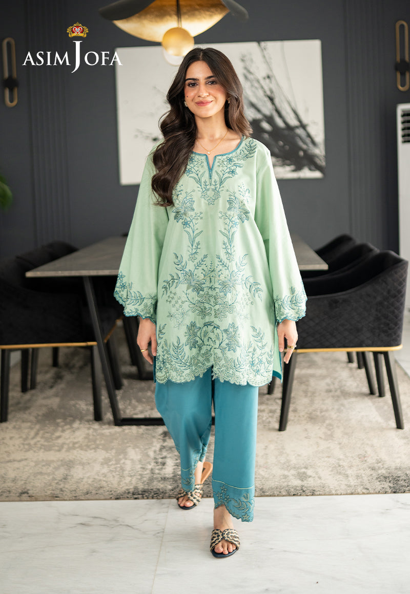 AJPBE-10 Embroidered Cambric Stitched 2 Pcs