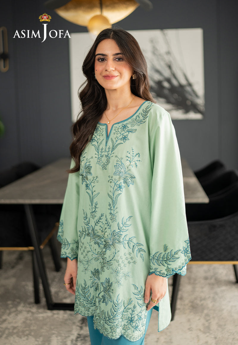 AJPBE-10 Embroidered Cambric Stitched 2 Pcs