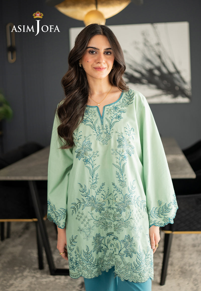 AJPBE-10 Embroidered Cambric Stitched 2 Pcs