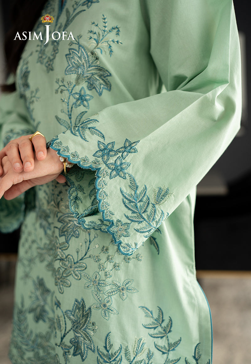 AJPBE-10 Embroidered Cambric Stitched 2 Pcs