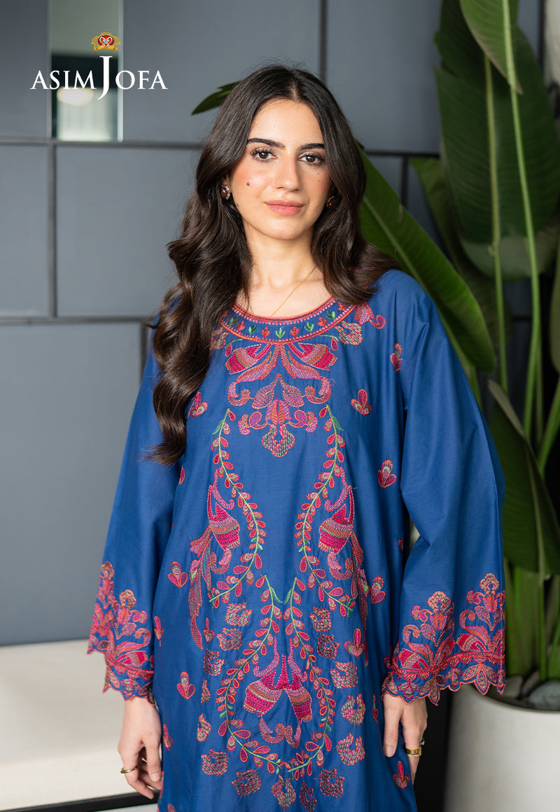 AJPBE-06 Embroidered Cambric Stitched 2 Pcs