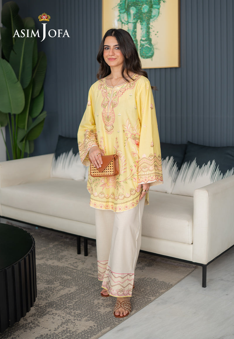 AJPBE-08 Embroidered Cambric Stitched 2 Pcs
