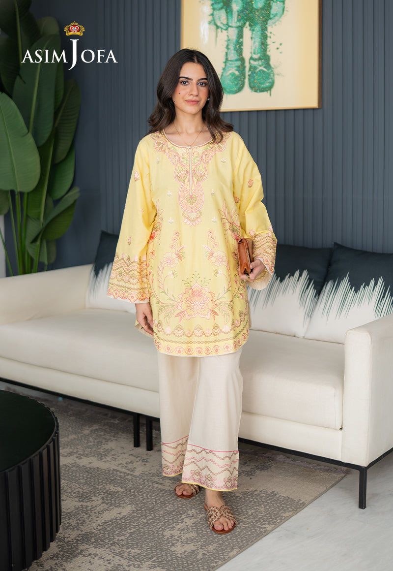 AJPBE-08 Embroidered Cambric Stitched 2 Pcs