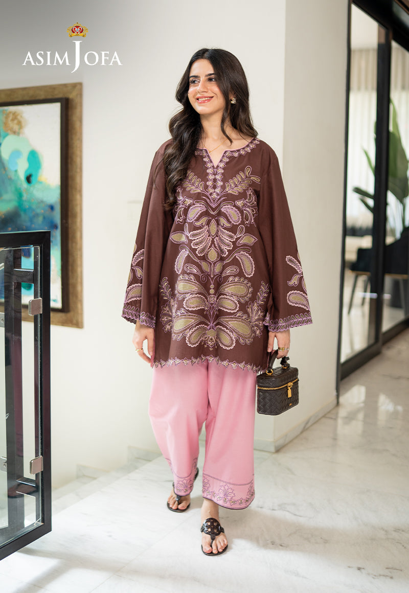 AJPBE-02 Embroidered Cambric Stitched 2 Pcs