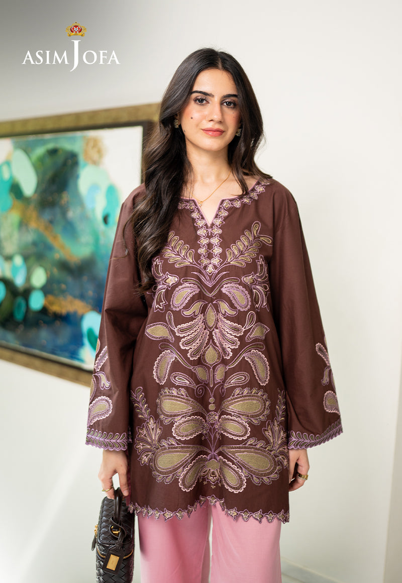 AJPBE-02 Embroidered Cambric Stitched 2 Pcs