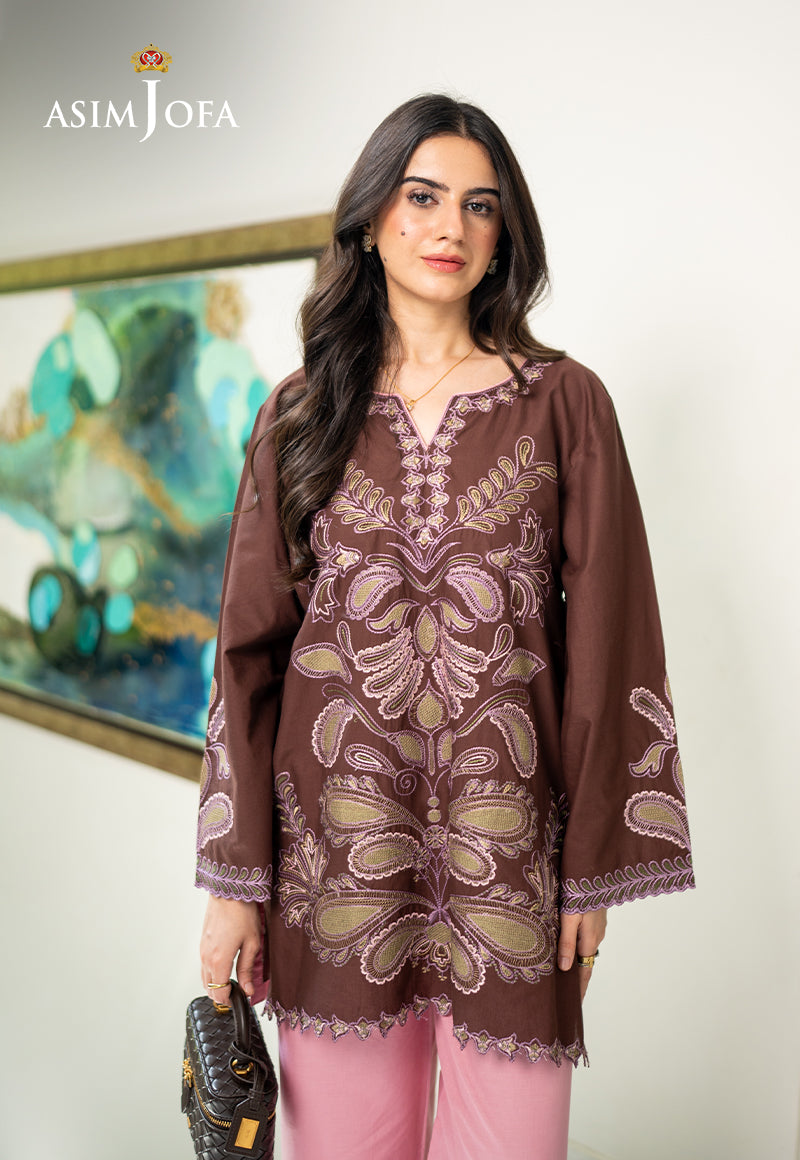 AJPBE-02 Embroidered Cambric Stitched 2 Pcs