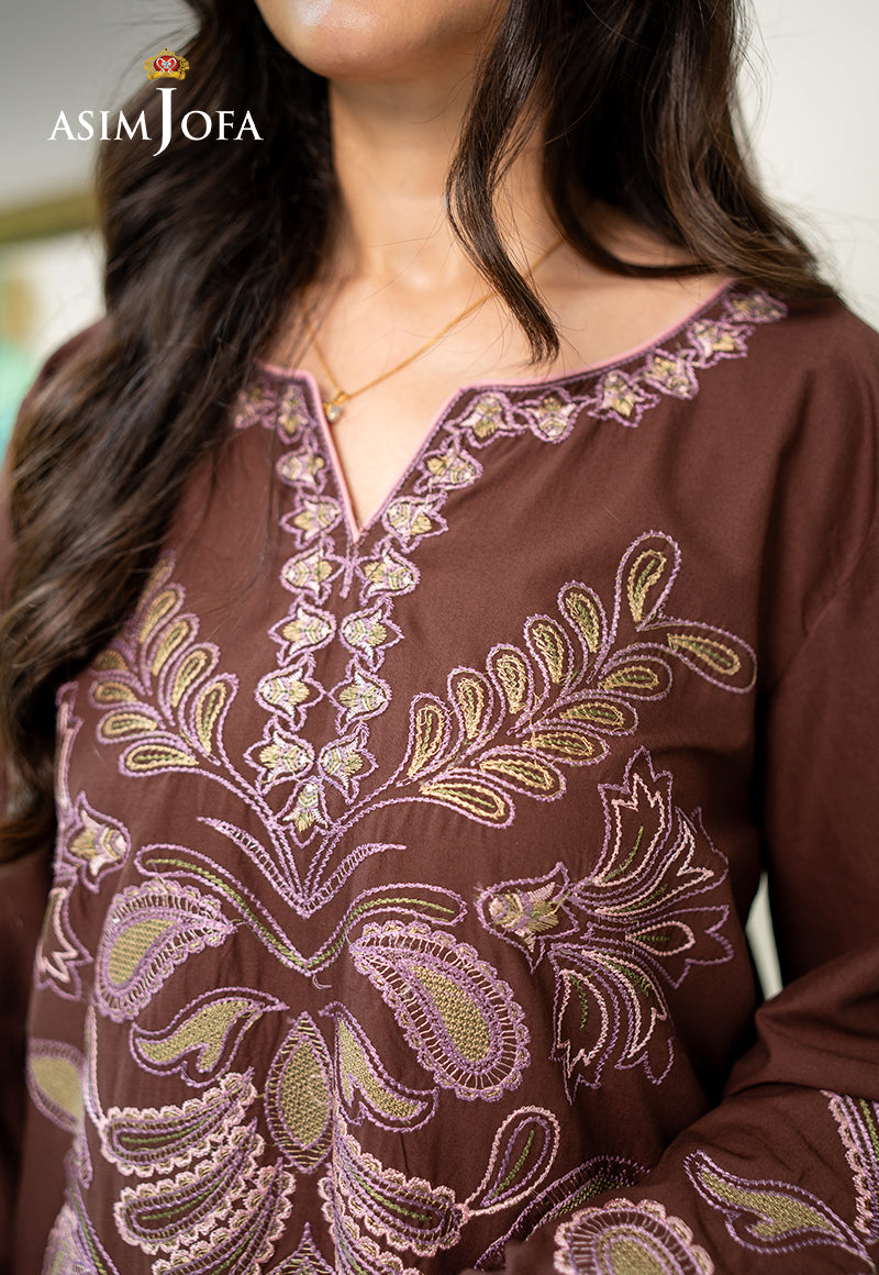 AJPBE-02 Embroidered Cambric Stitched 2 Pcs