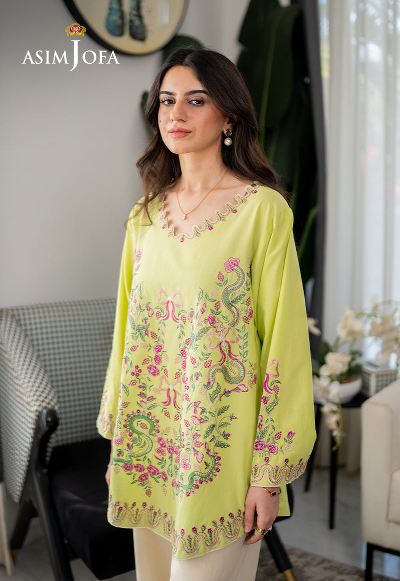 AJPBE-09 Embroidered Cambric Stitched 2 Pcs