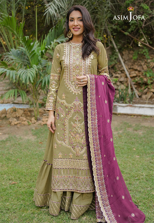 AJLR-06 EMBROIDERED LAWN 3 PCS