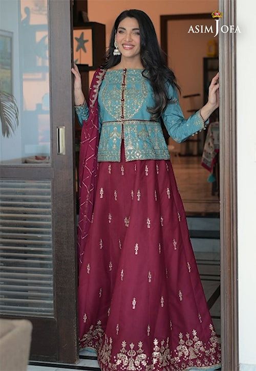 AJM-02 EMBROIDERED COTTON SILK 3 PCS