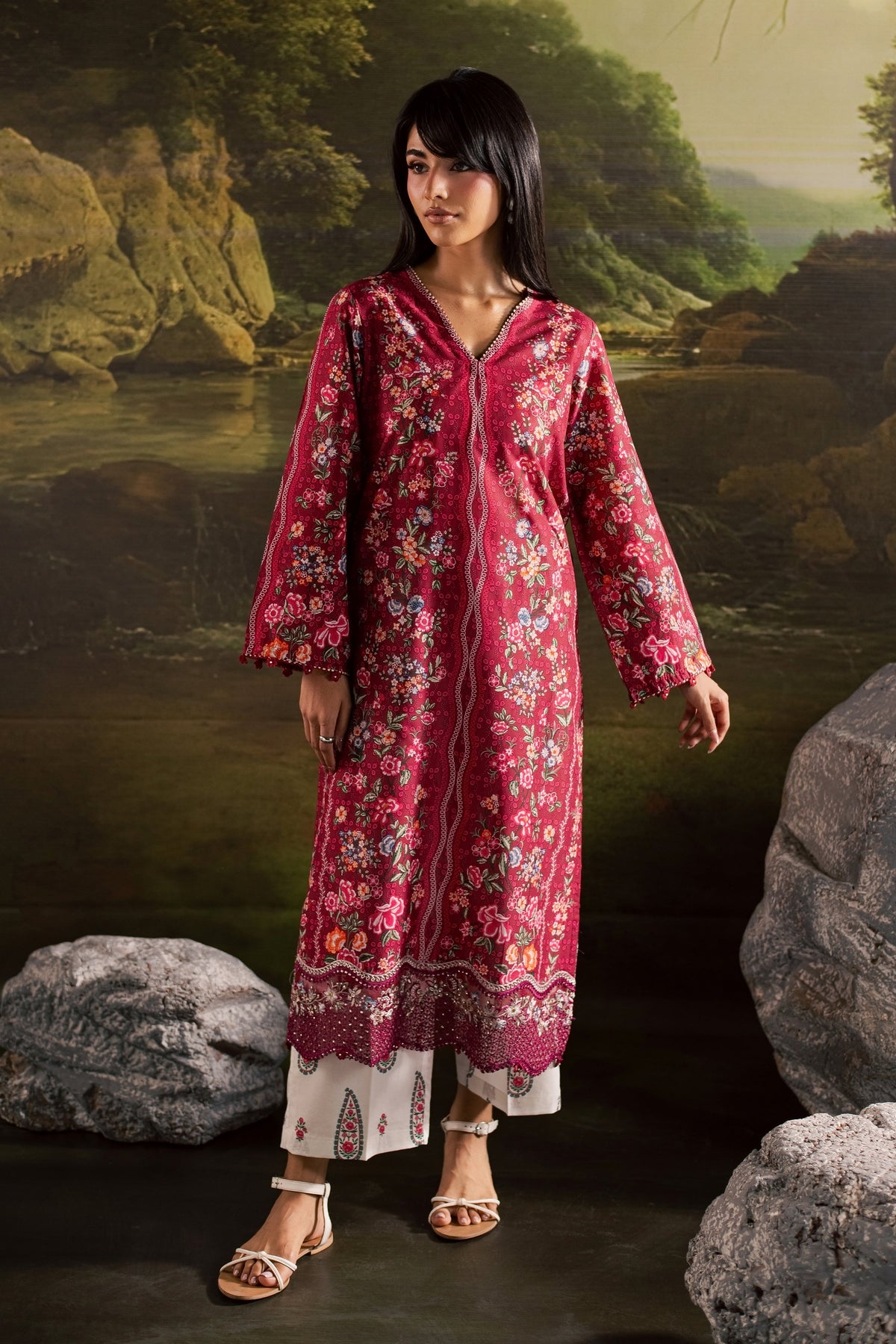 Zim 2Pc - Printed Lawn Dress