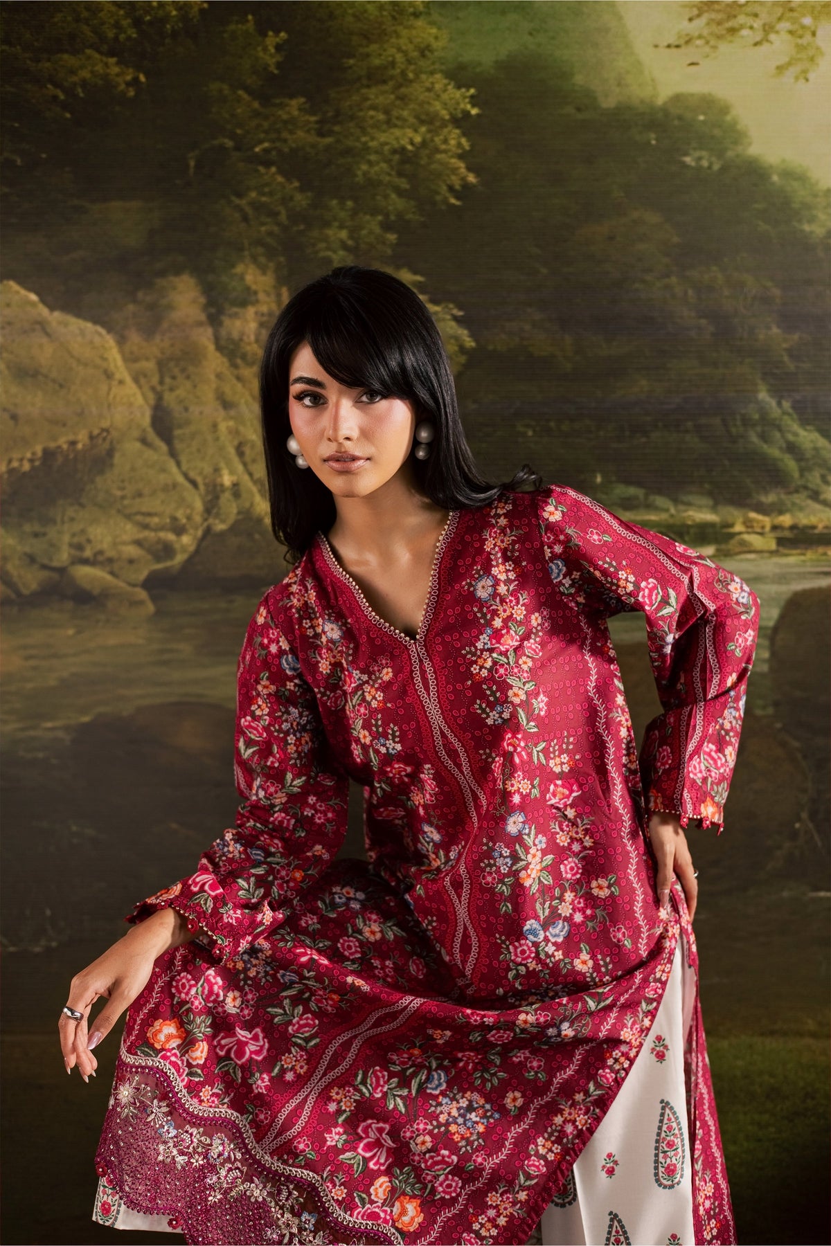 Zim 2Pc - Printed Lawn Dress