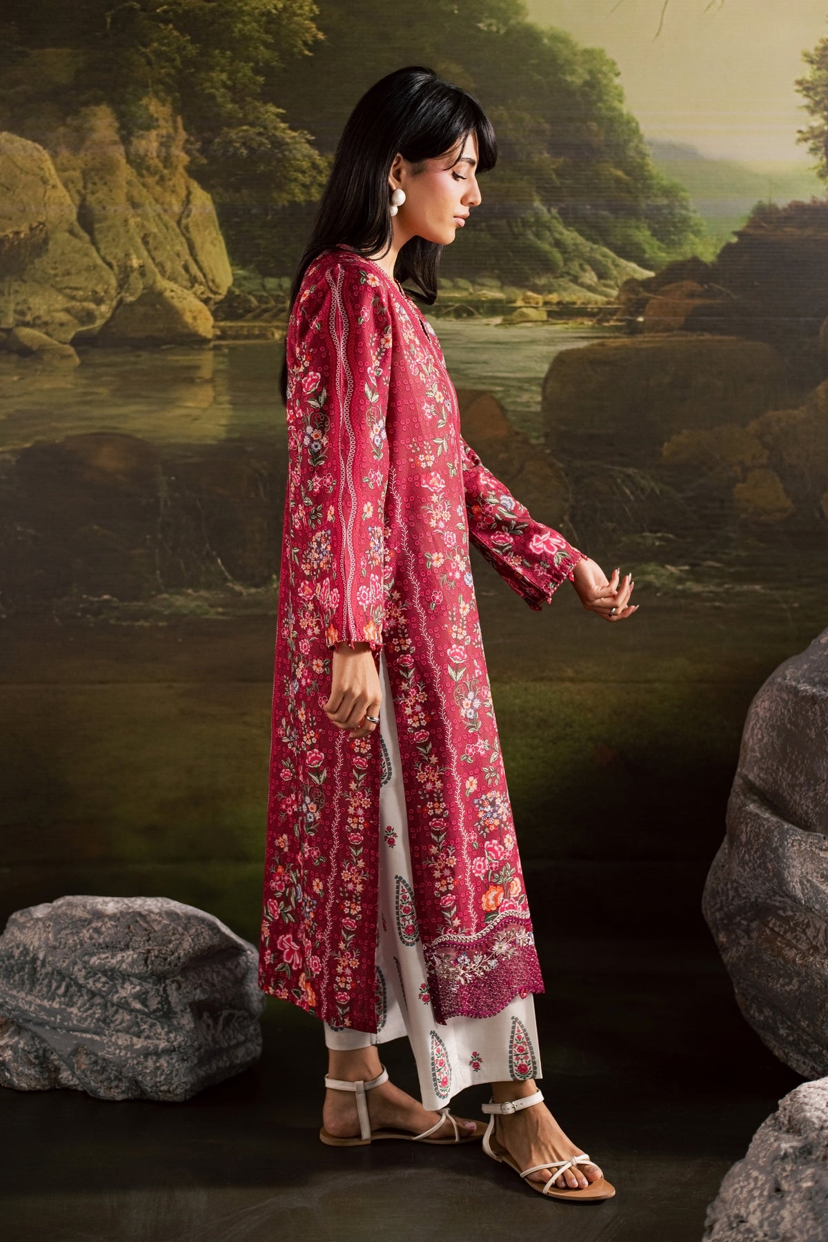 Zim 2Pc - Printed Lawn Dress