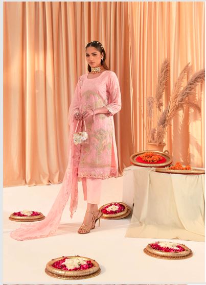 Design 5 - French Rose (Unstitched)