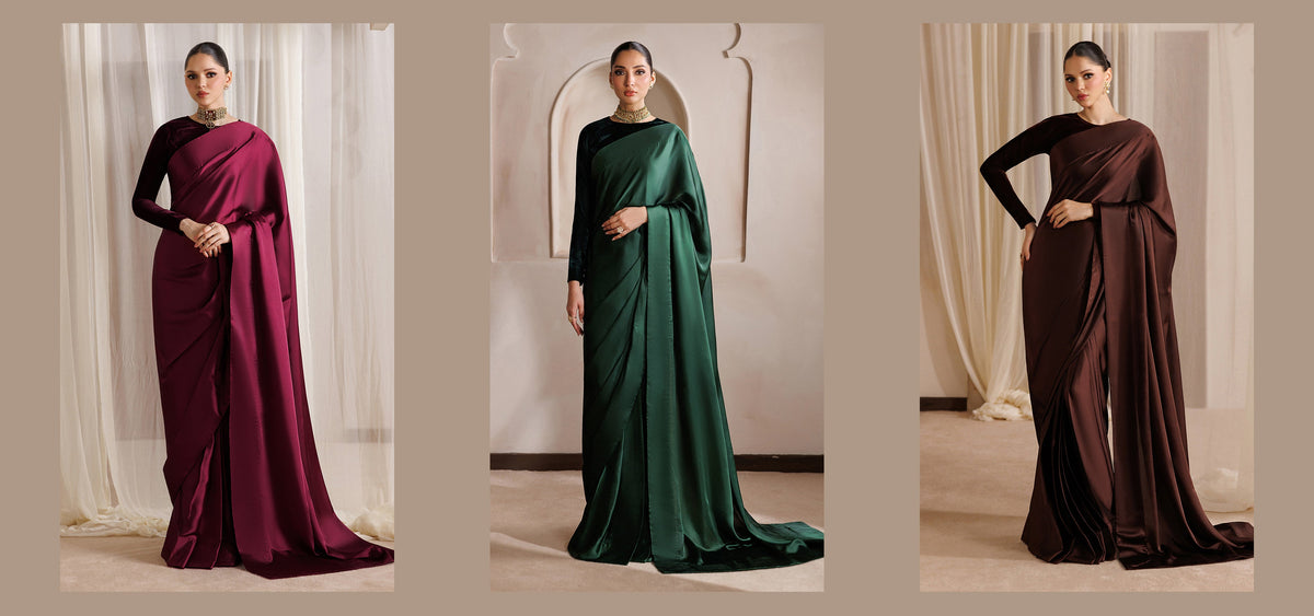 Baroque — Satin Sarees