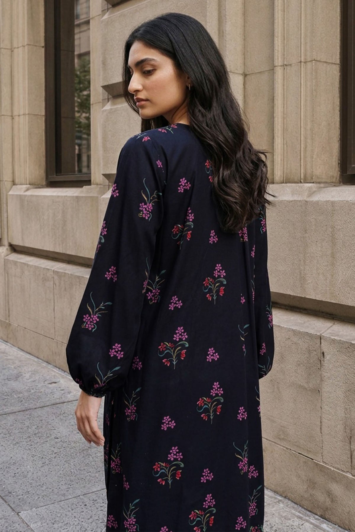 EBONY ESSENCE-2PC LINEN PRINTED SUIT