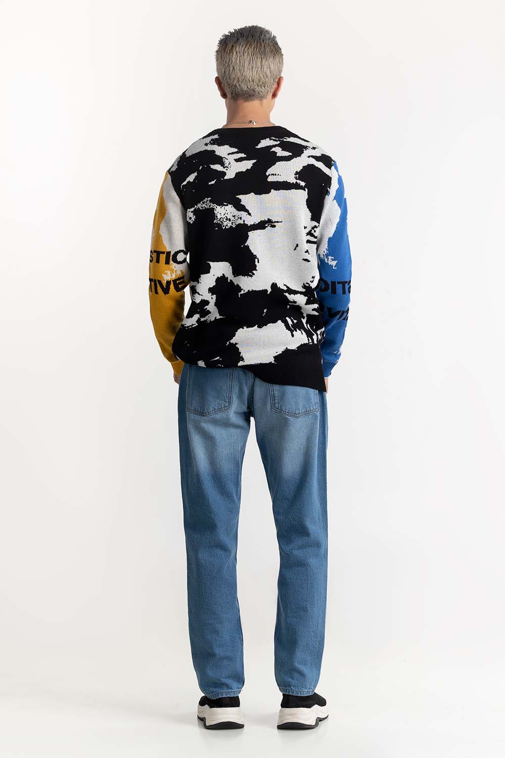 Abstract Jacquard Sweater