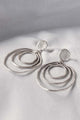 Abstract Silver Earrings