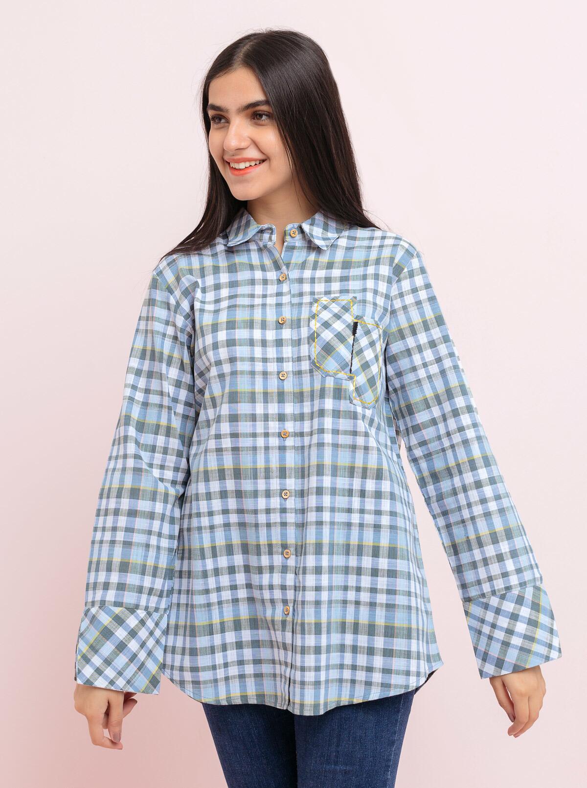 Powder Blue Linen Set