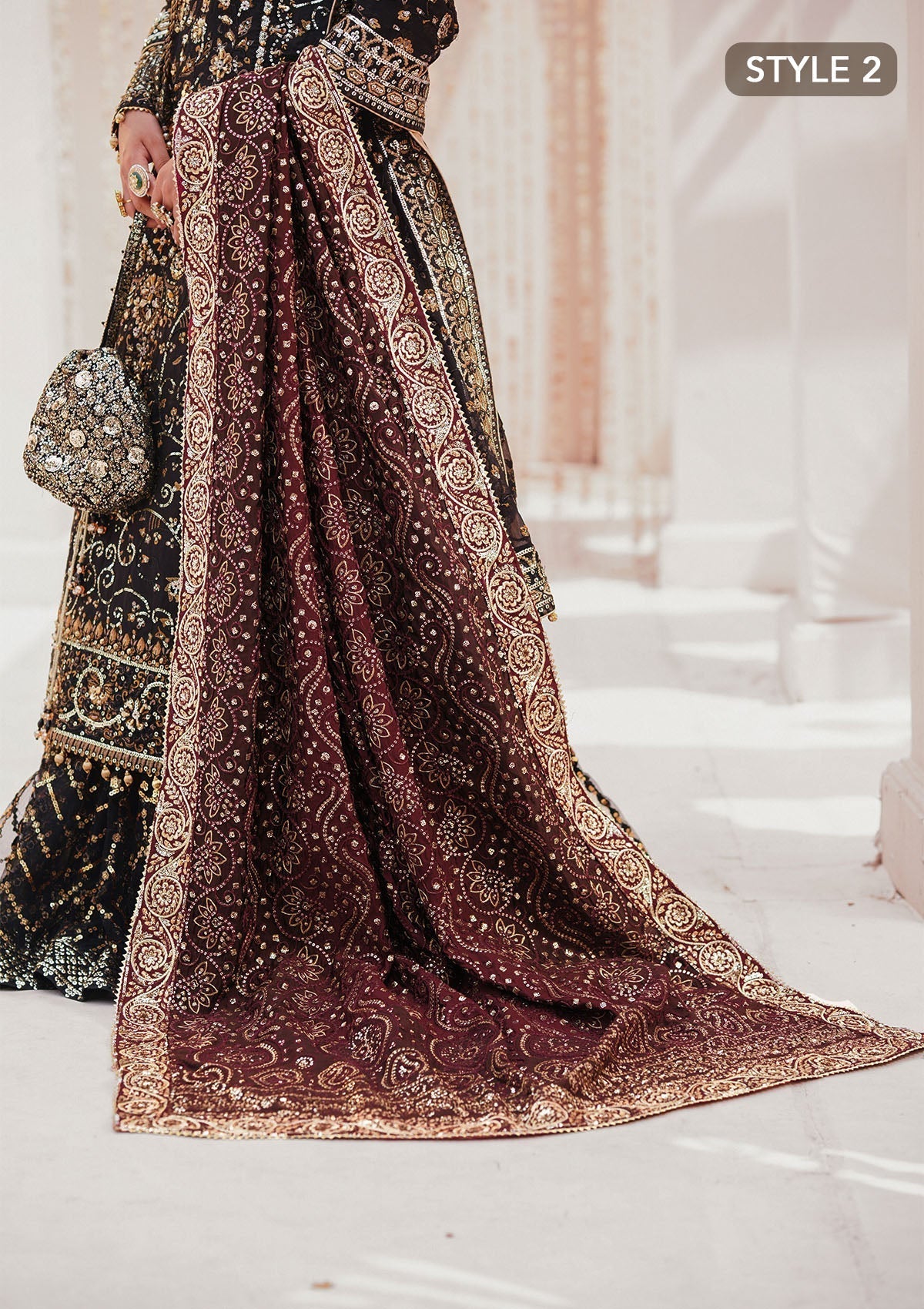 Aik Atelier Style — Mairaz Maroon Shawl