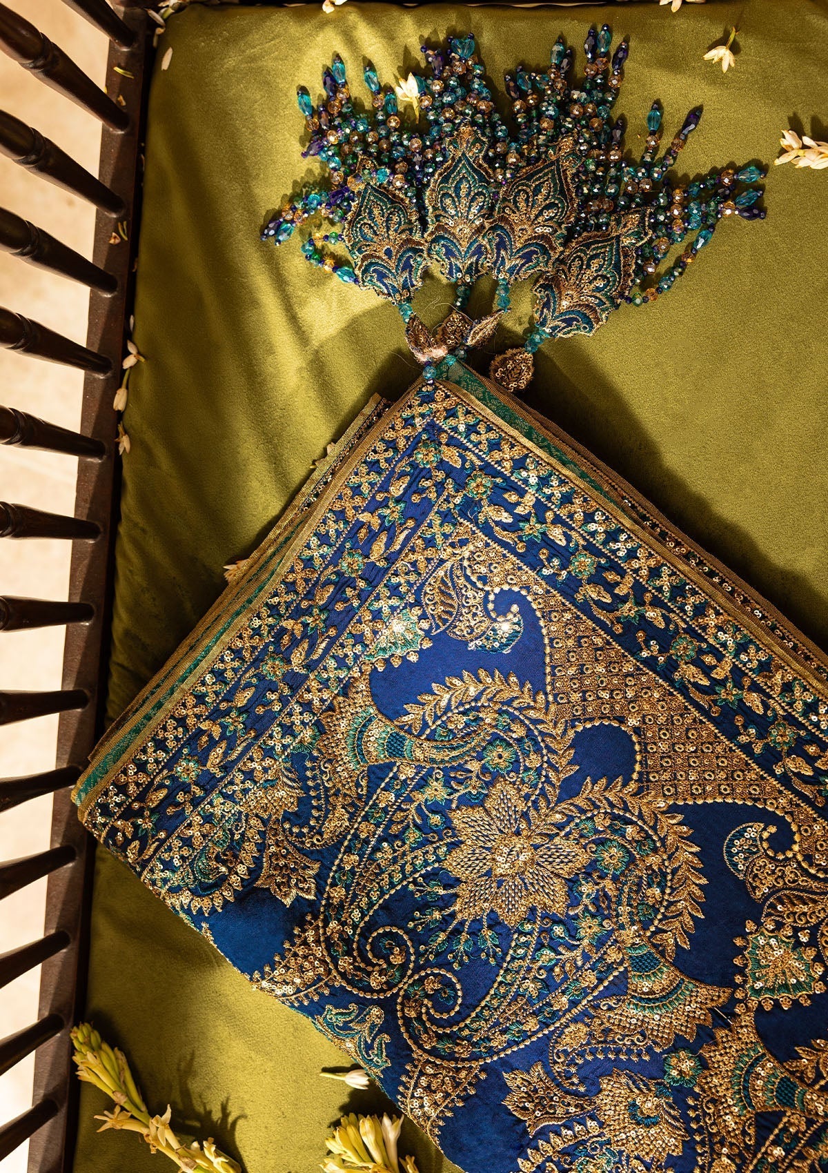 Aik Atelier Style — Mairaz Royal Blue Shawl