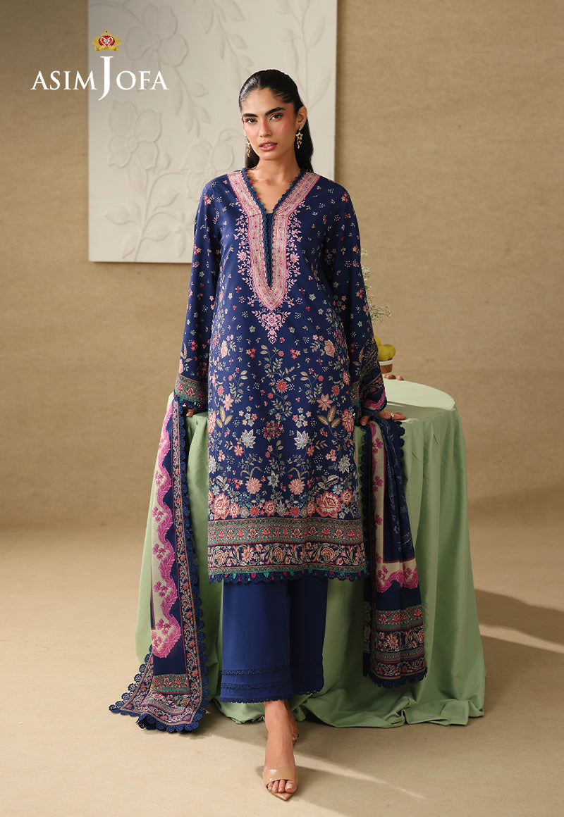 AJUBC-03 Printed Lawn Unstitched 3 Pcs