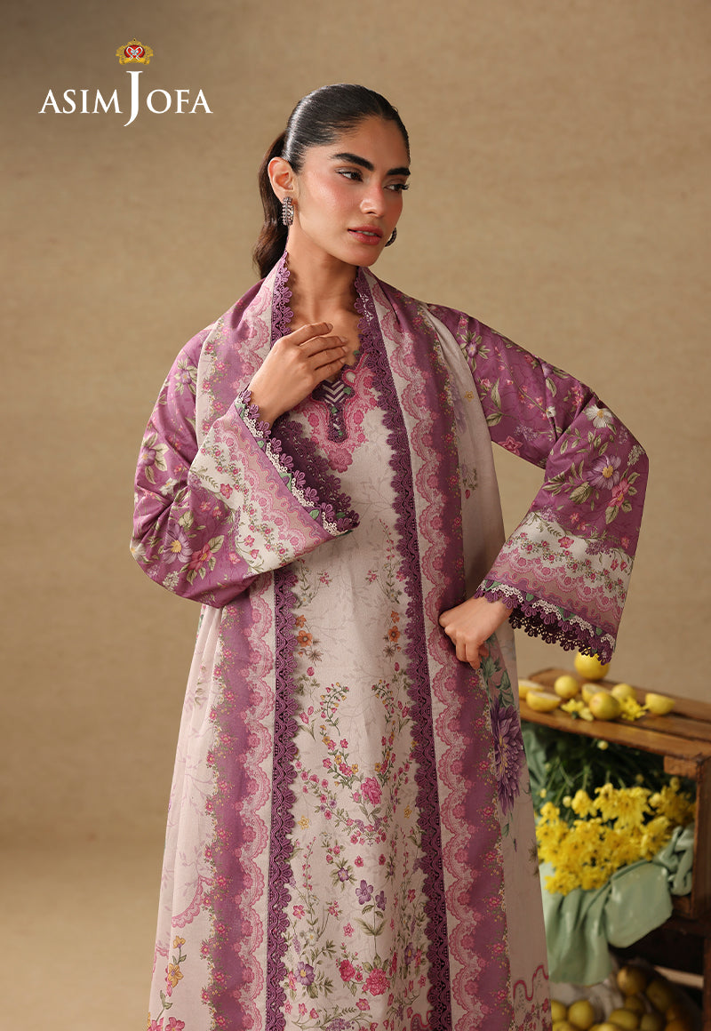 AJUBC-04 Printed Lawn Unstitched 3 Pcs