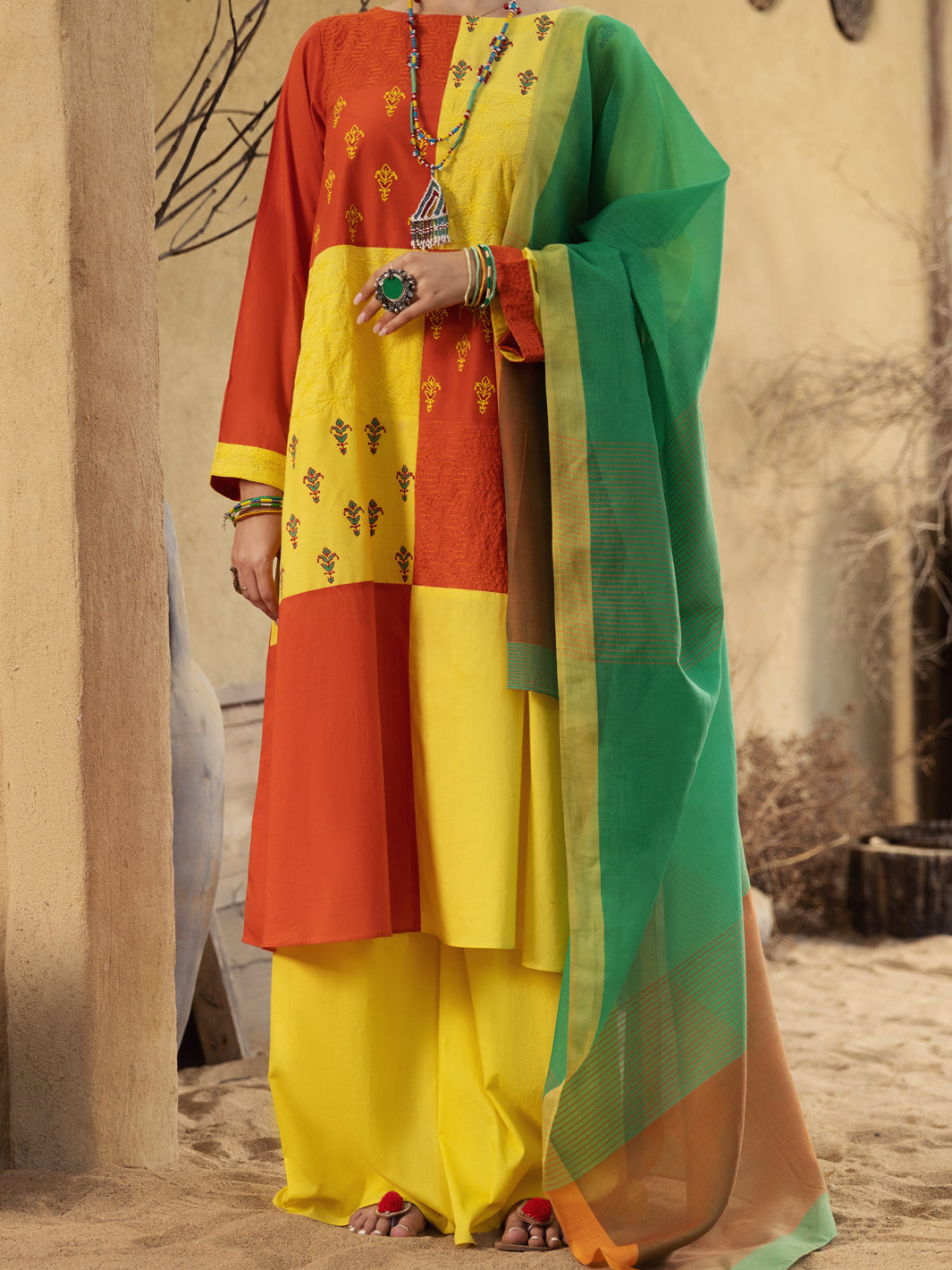 Multicolor Lawn 3 Piece Stitched - ALP-3PS-1585