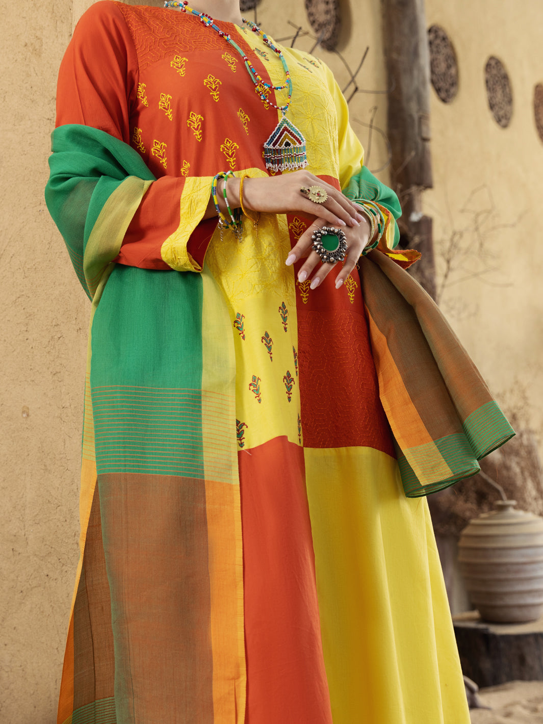 Multicolor Lawn 3 Piece Stitched - ALP-3PS-1585