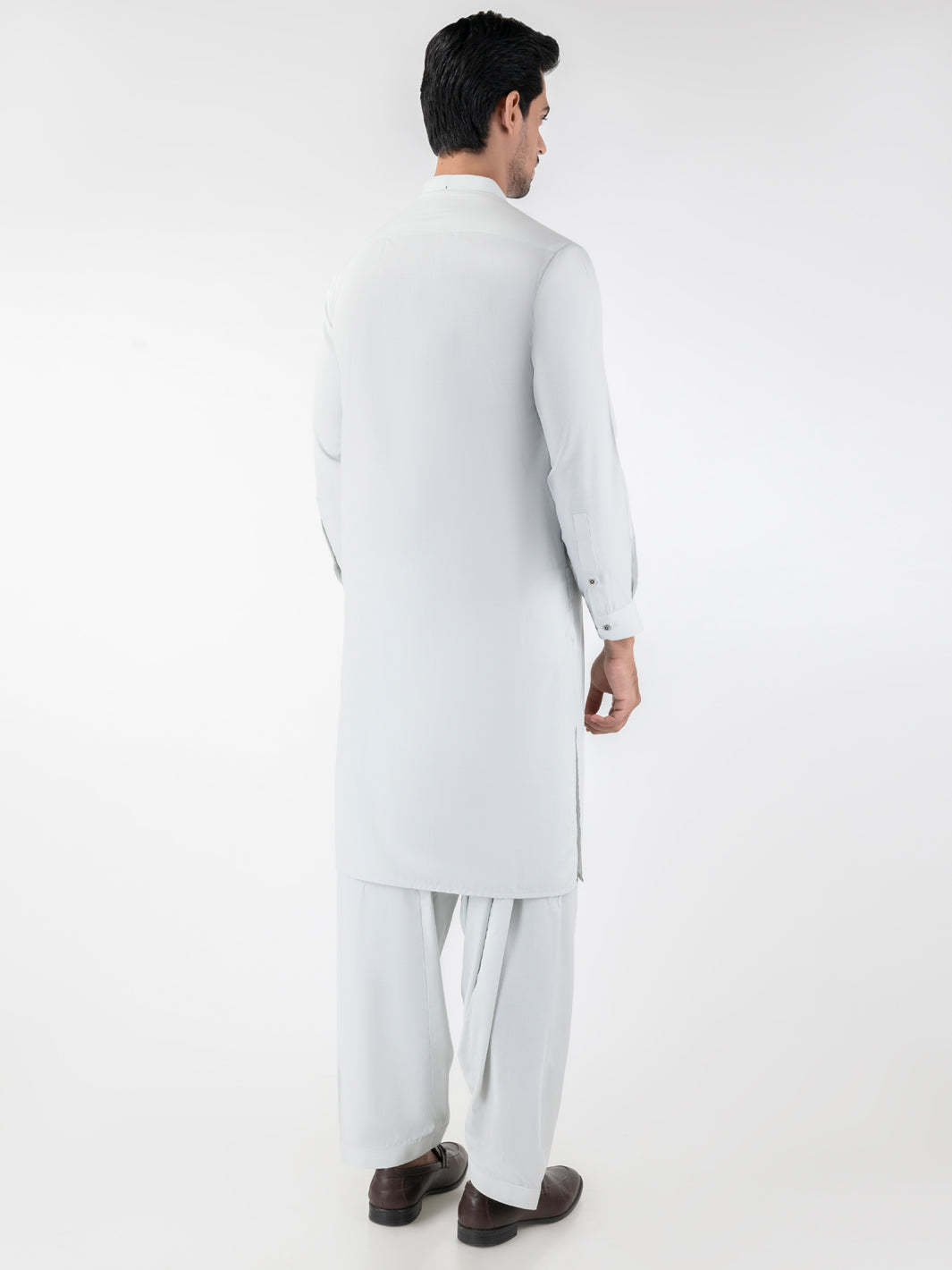 Light Green Blended Kameez Shalwar - AL-KS-3208