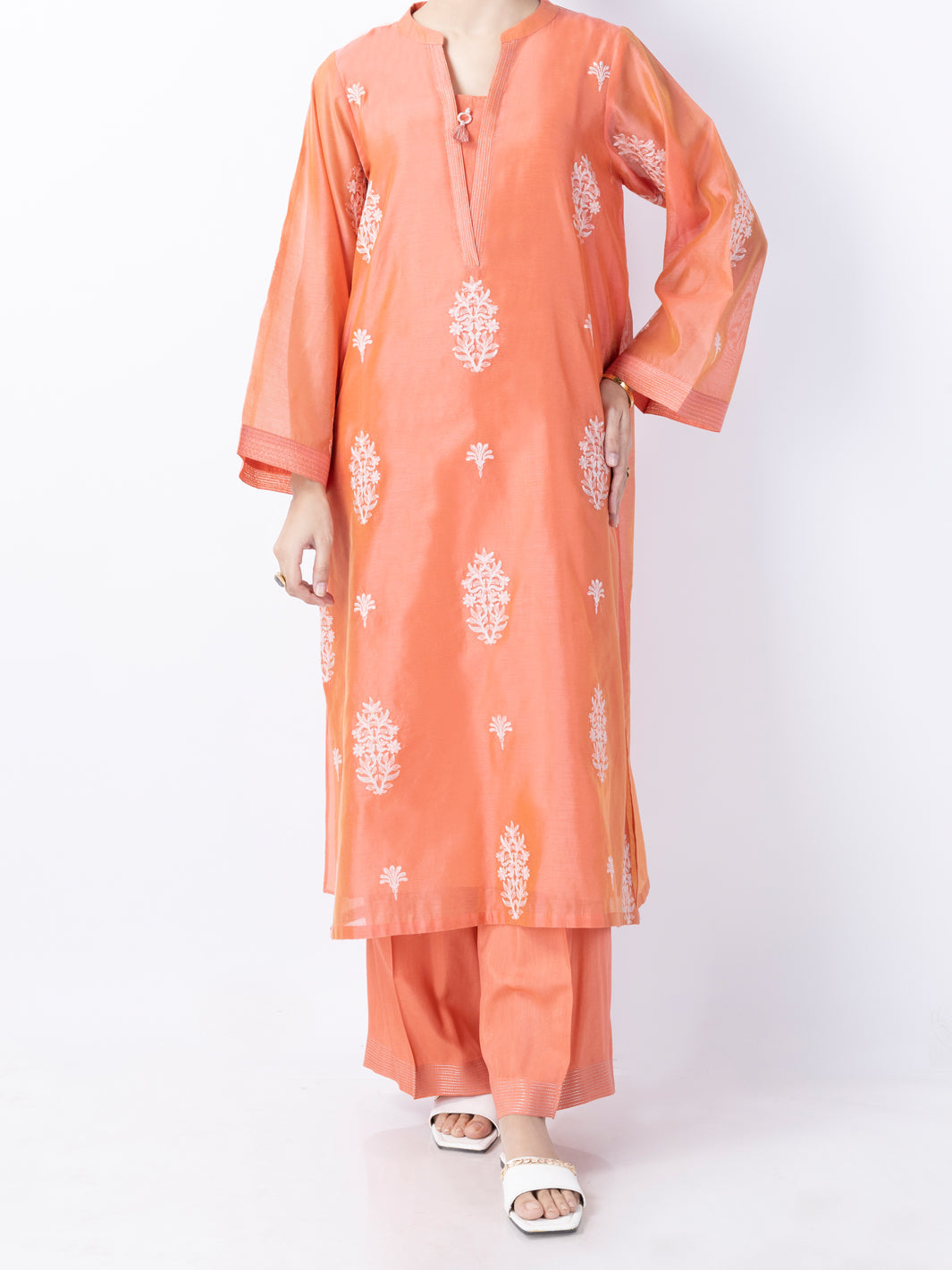 Peach Modal 2Pc Stitched - AL-2PS-LKS-949A