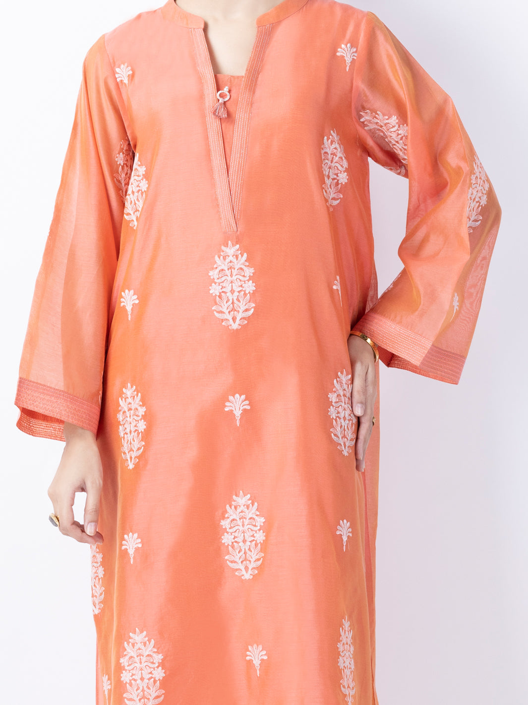 Peach Modal 2Pc Stitched - AL-2PS-LKS-949A