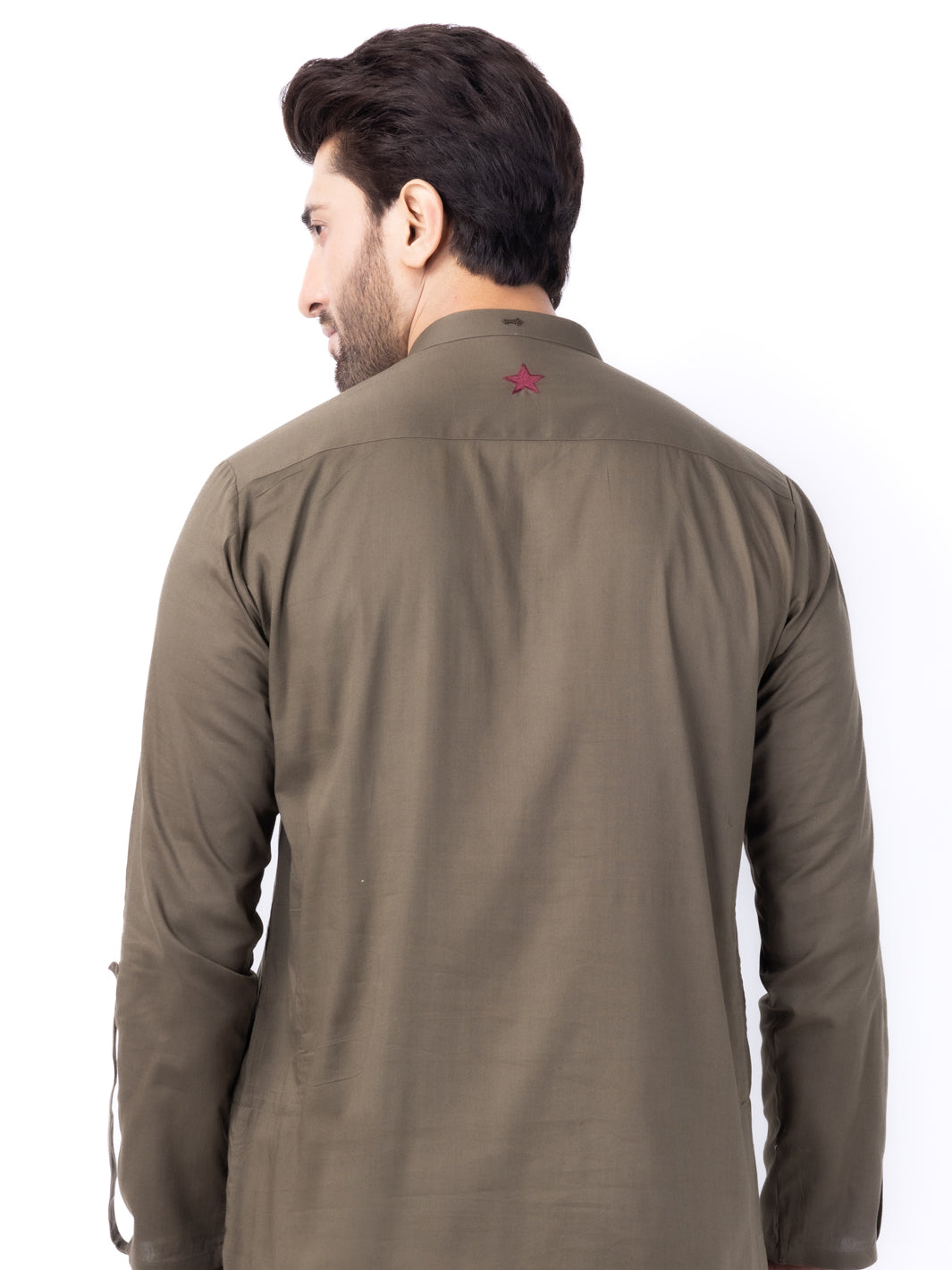 Green Short Kurta - AL-SK-016